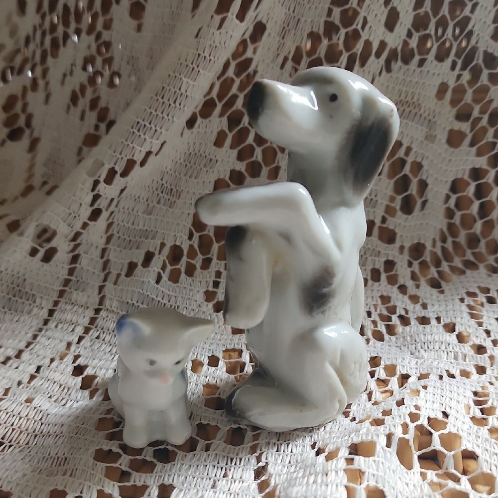 Vintage Dog & Cat Figurines